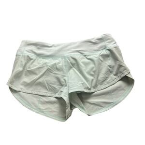 Lululemon athletica Light Sea Mist Mint Green Running Shorts Size 6